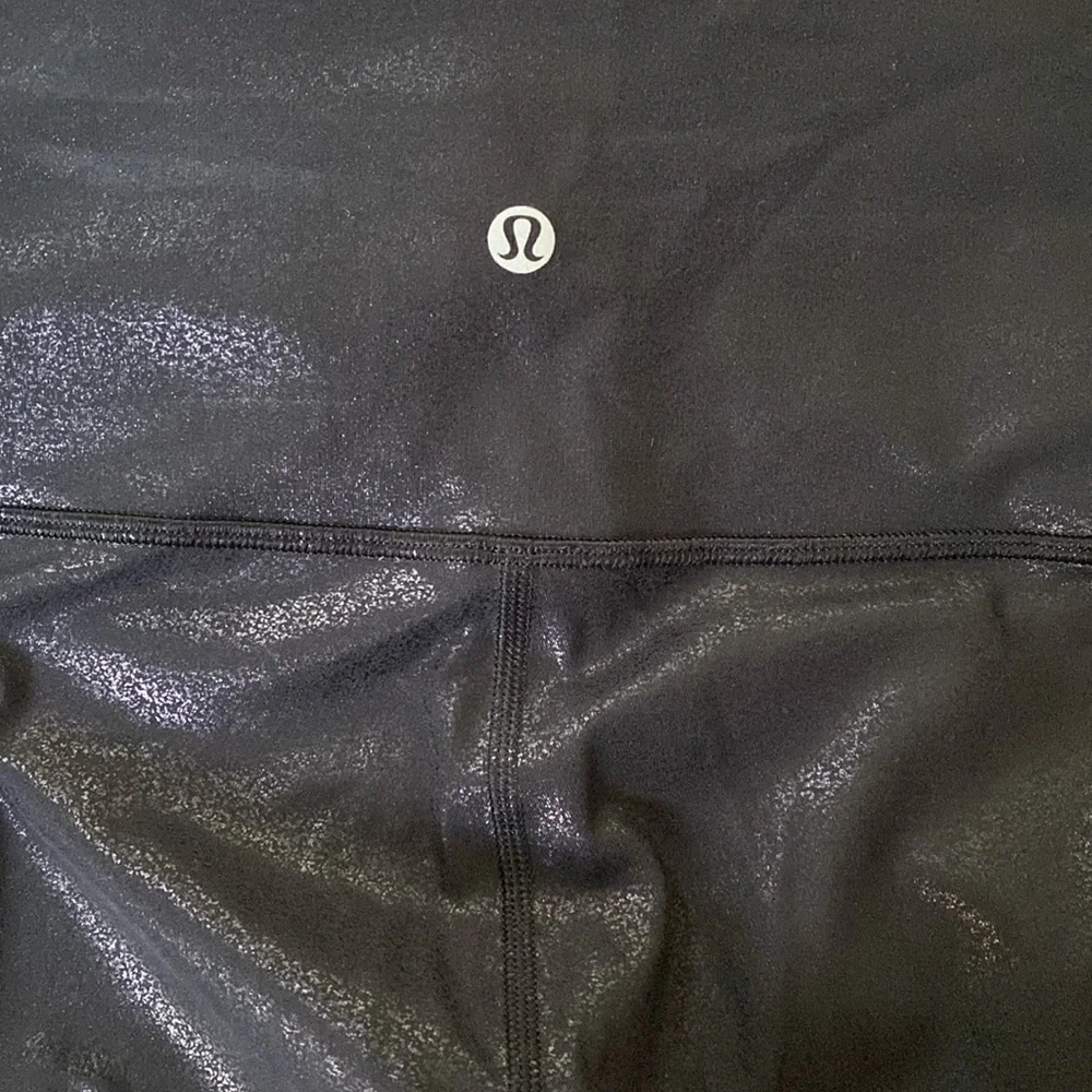 Lululemon Wunder Under Leggings Black Shine sz 4 - Picture 3 of 4